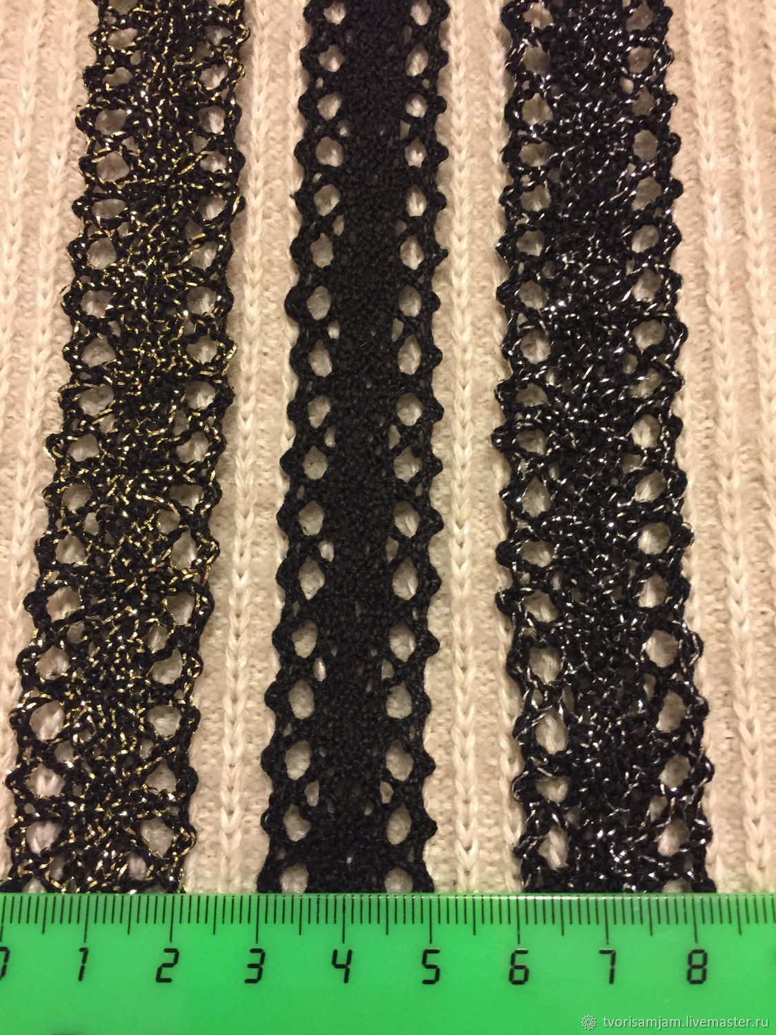 Тесьма вязаная на коклюшках 20 мм – купить на Ярмарке Мастеров ...