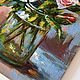 Roses, bouquet of roses in a glass jar oil painting. Pictures. Vladyart. My Livemaster. Фото №4