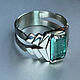 Order Men's Gold Ring with Emerald (2,23 ct) Handmade Ring. Bauroom - vedic jewelry & gemstones (bauroom). Livemaster. . Rings Фото №3