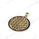Flower of Life pendant (brass with cubic Zirconia). Amulet. simvol-solnca. My Livemaster. Фото №4