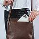 Women's shoulder bag made of genuine leather. Crossbody bag. Leather Collection. Online shopping on My Livemaster.  Фото №2