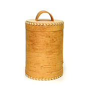 Для дома и интерьера handmade. Livemaster - original item Pure birch bark tues D12 H18. Bank storage. Art.3106. Handmade.