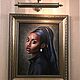 Painting of a Girl with a pearl earring 40*50 cm. Pictures. Ermolaeva Olesya. My Livemaster. Фото №6