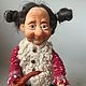 Будуарная кукла. Моя бабушка курит трубку. Портретная кукла. Larsen.dolls. Ярмарка Мастеров.  Фото №5