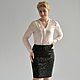 Skirt suit with leather sequins, Skirts, Novosibirsk,  Фото №1