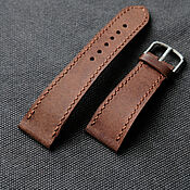 Украшения handmade. Livemaster - original item Leather watchband flat. Handmade.