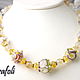 Order Necklace light yellow with amethyst. Grafoli jewellery. Livemaster. . Necklace Фото №3
