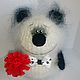 Bear cub the Panda - a knitted toy, Stuffed Toys, Moscow,  Фото №1