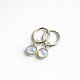 Серьги конго с лунным камнем, Серьги-кольца, Москва,  Фото №1