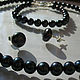 Jewelry set with natural black pearls. Jewelry Sets. Jewerly Perls Shop Azazu-ru. Online shopping on My Livemaster.  Фото №2