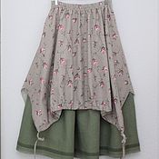 Одежда handmade. Livemaster - original item No№225 Double boho skirt. Handmade.