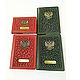 Leather passport cover with the coat of arms of Russia. Passport cover. gr-podarkin. My Livemaster. Фото №4