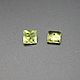Chrysolite insert square Prince, Cabochons, Moscow,  Фото №1