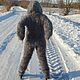 КОМБИНЕЗОН ПУХОВЫЙ С КАПЮШОНОМ "ПУХОВЫЙ ШИК" козий пух. Комбинезоны. ПУХОВЫЙ ШИК KOZAmoDA (kozamoda) (kozamoda). Ярмарка Мастеров.  Фото №6