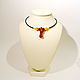 Necklace made of amber and coral N-105, Necklace, Svetlogorsk,  Фото №1