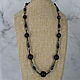 Beads made of obsidian and labradorite. Necklace. Magic box. My Livemaster. Фото №5