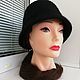 Felted hat The Black Haze. Hats1. Oksana Moleva. Online shopping on My Livemaster.  Фото №2