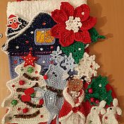 Сувениры и подарки handmade. Livemaster - original item Christmas sock. Handmade.