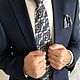 Шикарный классический галстук. Галстуки. Handmade_by_Richi. Интернет-магазин Ярмарка Мастеров.  Фото №2