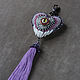 Tassel keychain Beaded charm Gothic lolita costume accessories. Key chain. MelancholiaCraft. My Livemaster. Фото №5