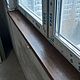 Подоконник из сращенного дуба для офиса, Элементы экстерьера, Москва,  Фото №1