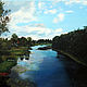 Картина маслом "Лето на реке Оредеж", Картины, Санкт-Петербург,  Фото №1