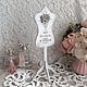 Манекен для украшений "Eau de Roses" подставка декупаж. Статуэтки. Юлия (Интерьерная лавка) (fonarikova). Интернет-магазин Ярмарка Мастеров.  Фото №2