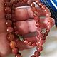 СССР натуральный халцедон 47 см бусы винтаж шик. Бусы. Vintage Gems Bijoux. Ярмарка Мастеров.  Фото №7