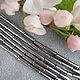 Гематит бусины, 13*4 мм, нить, серебристый. Бусины. SilverBranch_Shop. Интернет-магазин Ярмарка Мастеров.  Фото №2