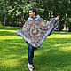 Order Poncho made of a scarf 'Fairy Tale' with fur. National Brand. Livemaster. . Ponchos Фото №3