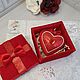 Velvet heart in a gift box. Gifts for February 14. Natka-chudinka. My Livemaster. Фото №4