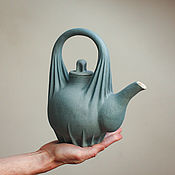 Посуда handmade. Livemaster - original item Teapot with folds. Handmade.