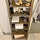 A bookcase in a bathroom niche made of barn boards (project g. Ivanovo). Shelving. uloft. Online shopping on My Livemaster.  Фото №2