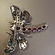 Dragonfly brooch 'Summer' with topaz and rubies. Brooches. SELENA. My Livemaster. Фото №5