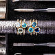 Order Vermeil ring with 6mm london blue topaz (RCR6). IRStudio. Livemaster. . Rings Фото №3