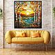 Painting Autumn birches. Landscape. stained glass. buy painting artist. Pictures. House of the Sun (irina-bast). My Livemaster. Фото №4