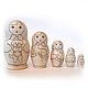 Matryoshka coloring 5 seats, 'True friends', Dolls1, Sarov,  Фото №1