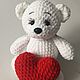 Белый Мишка Снежка. Мягкие игрушки. Irina_r (Babyandjoy). Ярмарка Мастеров.  Фото №4