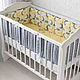 Bumpers in the crib. Sides for crib. Miss Judy cotton (JuliaLepa). Online shopping on My Livemaster.  Фото №2