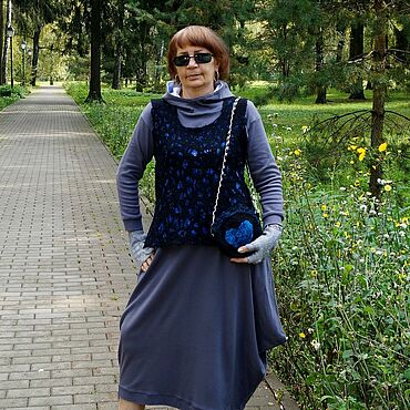 Одежда ручной работы. Ярмарка Мастеров - ручная работа Жилеты: валяный ажурный  жилет Крылья двусторонний. Handmade.
