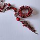 Natural stone jewelry: red beads and boho bracelet jewelry, Jewelry Sets, Voronezh,  Фото №1