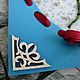 Greeting card turquoise rose and pearls. Wedding Cards. Yuliya LABORERA souvenir present (yuliya-laborera-podarki). My Livemaster. Фото №6