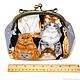 Сумка с кошками Женский кошелек косметичка в подарок девушке подростку. Косметички. Personalized gifts Bags & backpacks (bobrovajahatka). Интернет-магазин Ярмарка Мастеров.  Фото №2