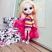 Интерьерная кукла: Кукла блайз кастом custom Blythe леди баг