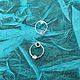Серьги гвоздики с аметистом "Кольца". Серьги-пусеты. Vadjra-jewelry. Ярмарка Мастеров.  Фото №6