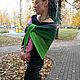 Шаль-шарф-бактус с переходом цвета, градиент. Шали. Dogma. Ярмарка Мастеров.  Фото №5