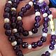 Аметист жемчуг натуральные ретро бусы 53 см винтаж шик. Бусы. Vintage Gems Bijoux. Ярмарка Мастеров.  Фото №10