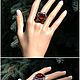 Гранат гессонит (кольцо) (937). Кольца. Драгоценный ларчик. Ярмарка Мастеров.  Фото №5