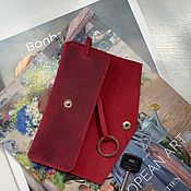 Кожаный бизнес блокнот "Kumelun" с пришитыми карманами формата А5