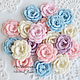 Knitted dimensional roses 3D, Scrapbooking Elements, Sosnovyj Bor,  Фото №1
